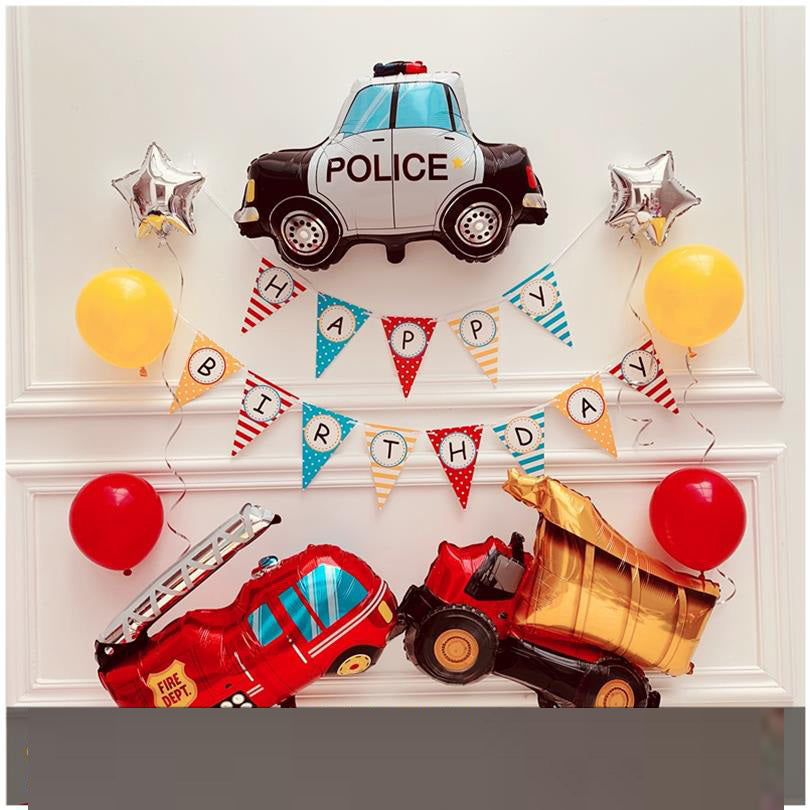 Birthday decoration scene layout