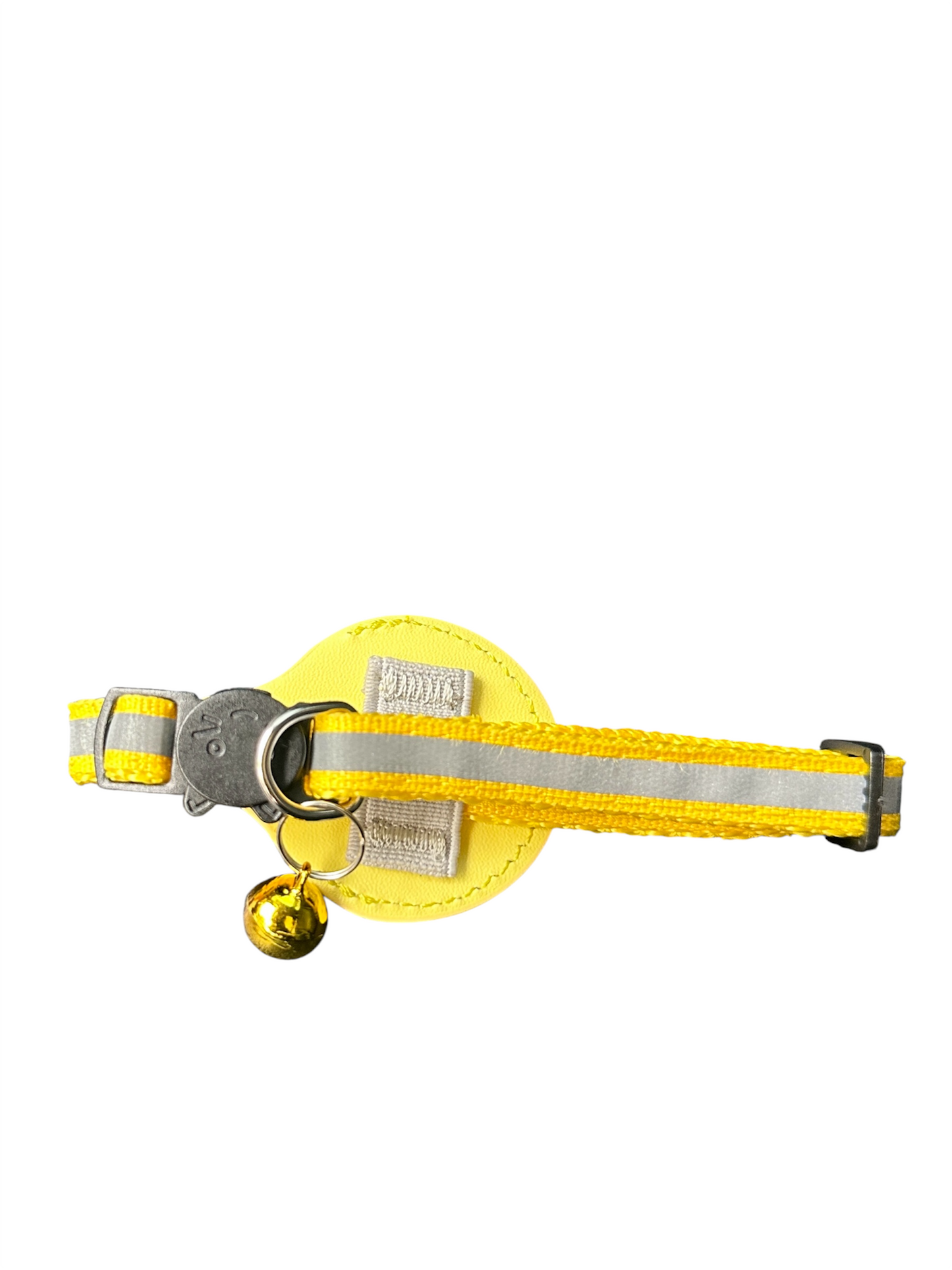 Reflective Cat Collar Airtag Holder Bell Adjustable Breakaway Buckle For Safety